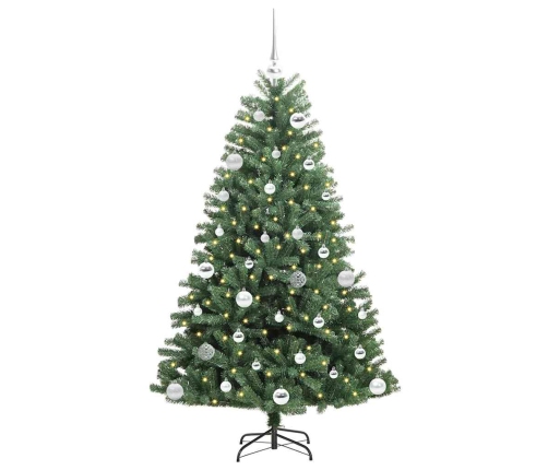 Mākslīgā Saliekamā Ziemassvētku Egle Zaļa 150 Cm Pvc Un Metāls Vidaxl