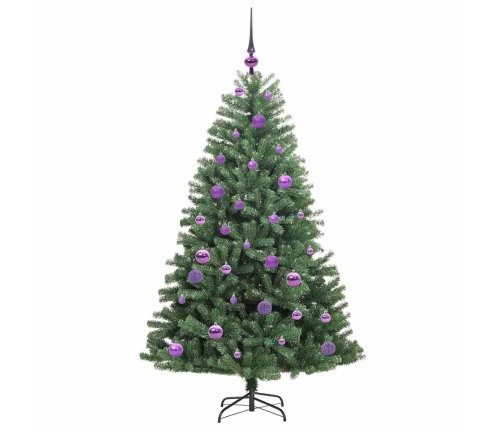 Mākslīgā Saliekamā Ziemassvētku Egle Zaļa 150 Cm Pvc Un Metāls Vidaxl