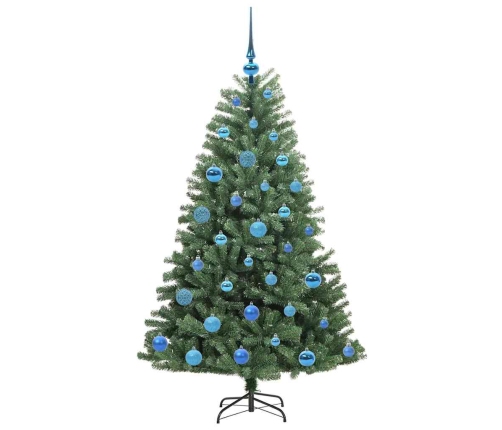 Mākslīgā Saliekamā Ziemassvētku Egle Zaļa 150 Cm Pvc Un Metāls Vidaxl