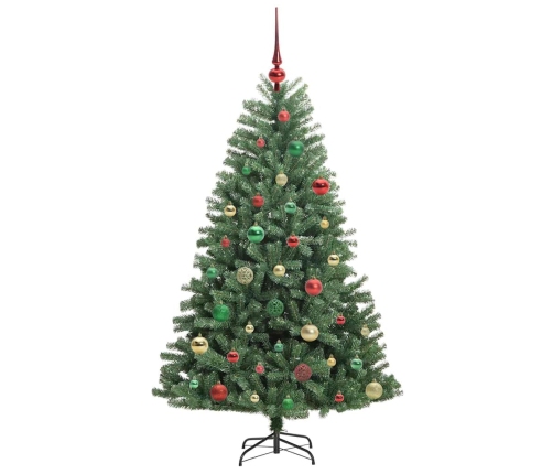 Mākslīgā Saliekamā Ziemassvētku Egle Zaļa 150 Cm Pvc Un Metāls Vidaxl