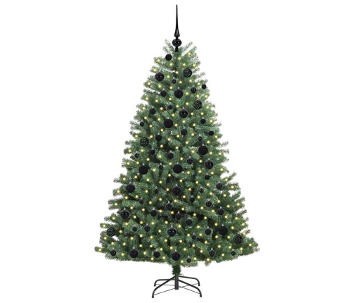 Mākslīgā Saliekamā Ziemassvētku Egle Zaļa 180 Cm Pvc Un Metāls Vidaxl