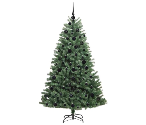 Mākslīgā Saliekamā Ziemassvētku Egle Zaļa 180 Cm Pvc Un Metāls Vidaxl