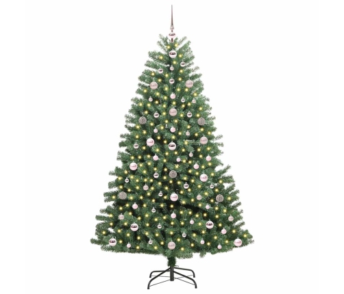 Mākslīgā Saliekamā Ziemassvētku Egle Zaļa 180 Cm Pvc Un Metāls Vidaxl