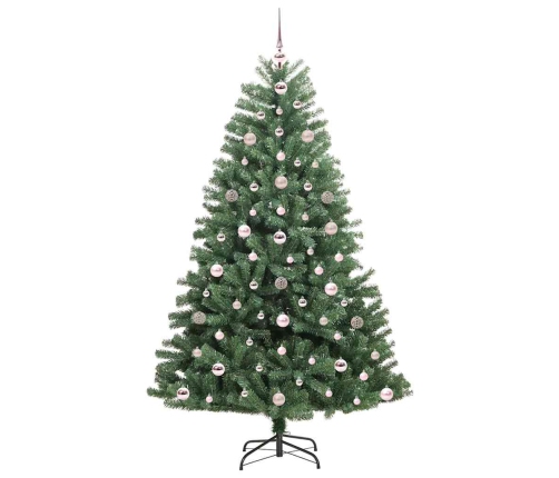 Mākslīgā Saliekamā Ziemassvētku Egle Zaļa 180 Cm Pvc Un Metāls Vidaxl