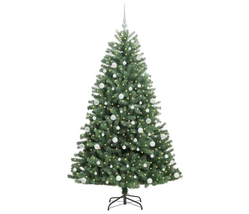 Mākslīgā Saliekamā Ziemassvētku Egle Zaļa 180 Cm Pvc Un Metāls Vidaxl