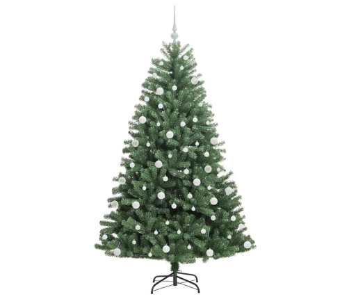 Mākslīgā Saliekamā Ziemassvētku Egle Zaļa 180 Cm Pvc Un Metāls Vidaxl