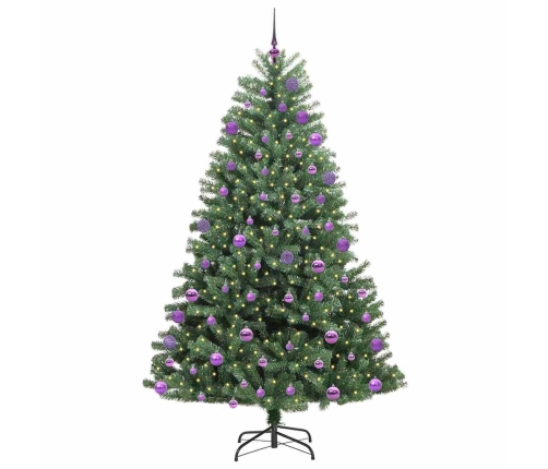 Mākslīgā Saliekamā Ziemassvētku Egle Zaļa 180 Cm Pvc Un Metāls Vidaxl