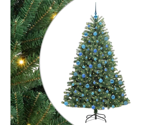 Mākslīgā Saliekamā Ziemassvētku Egle Zaļa 180 Cm Pvc Un Metāls Vidaxl