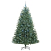 Mākslīgā Saliekamā Ziemassvētku Egle Zaļa 210 Cm Pvc Un Metāls Vidaxl