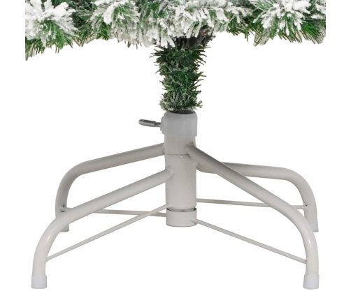 Mākslīgā Saliekamā Ziemassvētku Egle Zaļš Un Balts 180 Cm Pvc Vidaxl