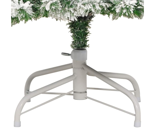 Mākslīgā Saliekamā Ziemassvētku Egle Zaļš Un Balts 240 Cm Pvc Vidaxl