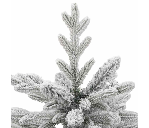 Mākslīgā Saliekamā Ziemassvētku Egle Balts 150 Cm Pe Un Pvc Vidaxl