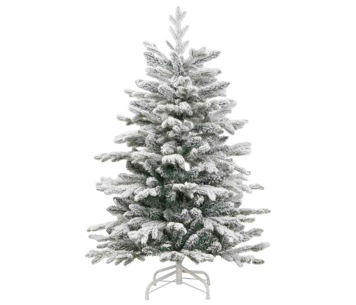 Mākslīgā Saliekamā Ziemassvētku Egle Balts 150 Cm Pe Un Pvc Vidaxl