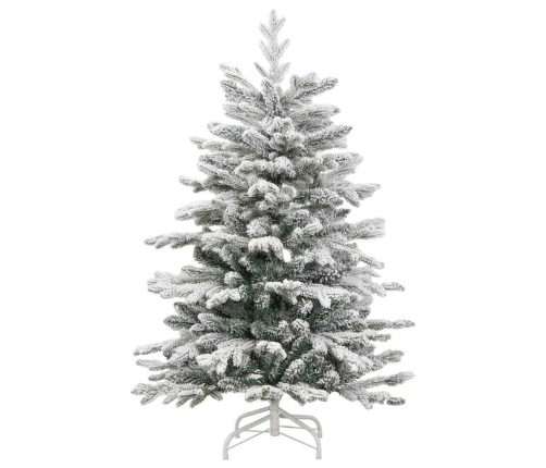 Mākslīgā Saliekamā Ziemassvētku Egle Balts 150 Cm Pe Un Pvc Vidaxl
