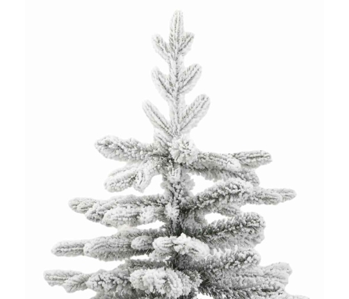 Mākslīgā Saliekamā Ziemassvētku Egle Balts 180 Cm Pe Un Pvc Vidaxl