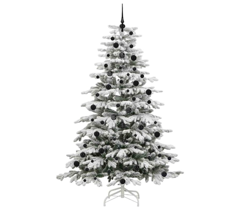 Mākslīgā Saliekamā Ziemassvētku Egle Balts 240 Cm Pe Un Pvc Vidaxl