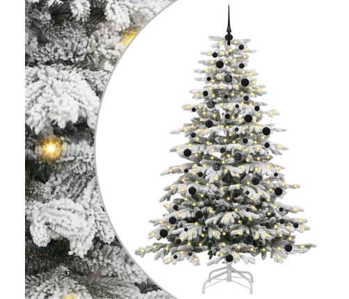 Mākslīgā Saliekamā Ziemassvētku Egle Balts 240 Cm Pe Un Pvc Vidaxl