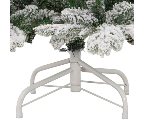 Mākslīgā Saliekamā Ziemassvētku Egle Balts 240 Cm Pe Un Pvc Vidaxl