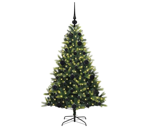 Mākslīgā Piekaramā Ziemassvētku Egle Ar 150 Led Zaļa 120 Cm Vidaxl