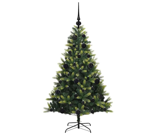 Mākslīgā Piekaramā Ziemassvētku Egle Ar 150 Led Zaļa 120 Cm Vidaxl