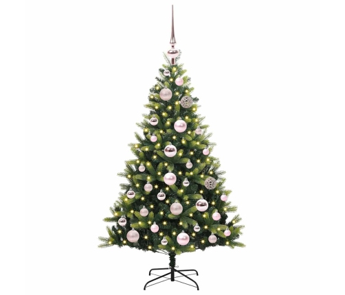 Mākslīgā Izliektā Ziemassvētku Egle Ar 150 Led Gaismām 120 Cm Vidaxl