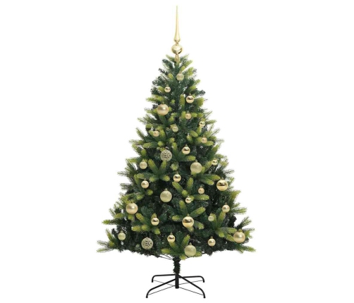 Mākslīgā Izliektā Ziemassvētku Egle Ar 150 Led Gaismām 120 Cm Vidaxl