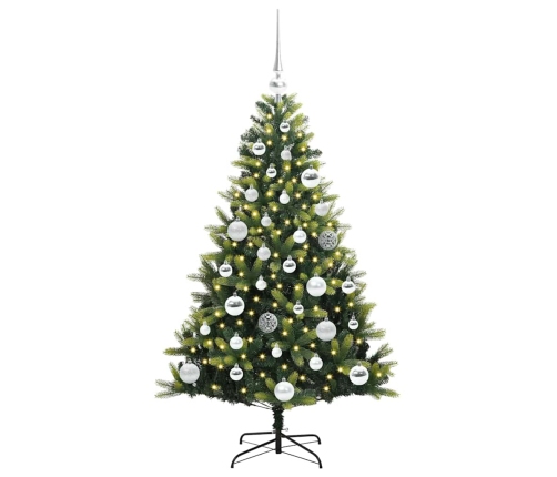 Mākslīgā Izliektā Ziemassvētku Egle Ar 150 Led Gaismām 120 Cm Vidaxl