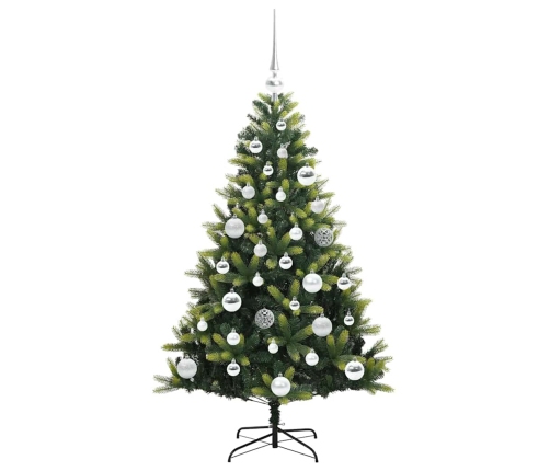 Mākslīgā Izliektā Ziemassvētku Egle Ar 150 Led Gaismām 120 Cm Vidaxl