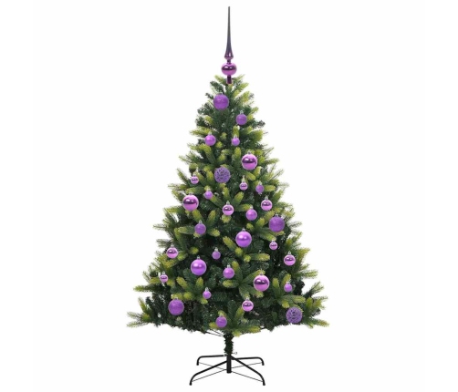 Mākslīgā Izliektā Ziemassvētku Egle Ar 150 Led Gaismām 120 Cm Vidaxl