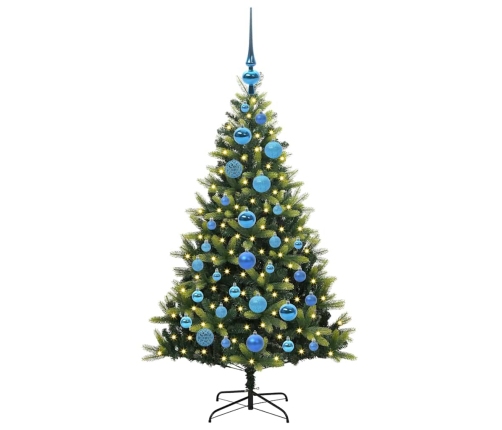 Mākslīgā Izliektā Ziemassvētku Egle Ar 150 Led Gaismām 120 Cm Vidaxl