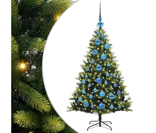 Mākslīgā Izliektā Ziemassvētku Egle Ar 150 Led Gaismām 120 Cm Vidaxl