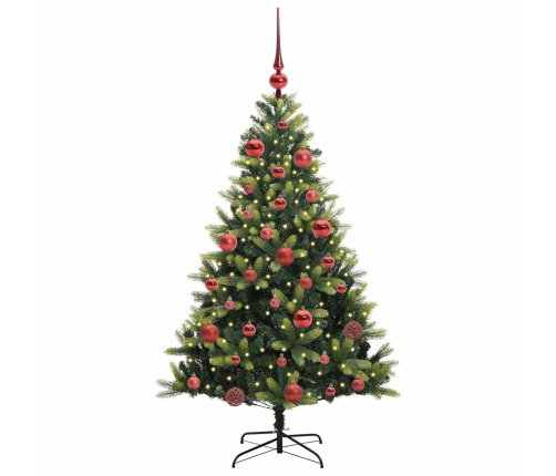 Mākslīgā Izliektā Ziemassvētku Egle Ar 150 Led Gaismām 150 Cm Vidaxl