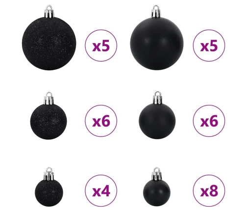 Mākslīgā Izliektā Ziemassvētku Egle Ar 150 Led Gaismām 150 Cm Vidaxl