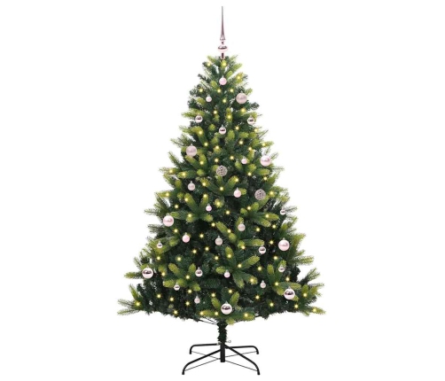 Mākslīgā Izliektā Ziemassvētku Egle Ar 150 Led Gaismām 150 Cm Vidaxl