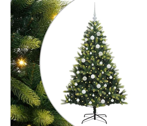 Mākslīgā Izliektā Ziemassvētku Egle Ar 150 Led Gaismām 150 Cm Vidaxl