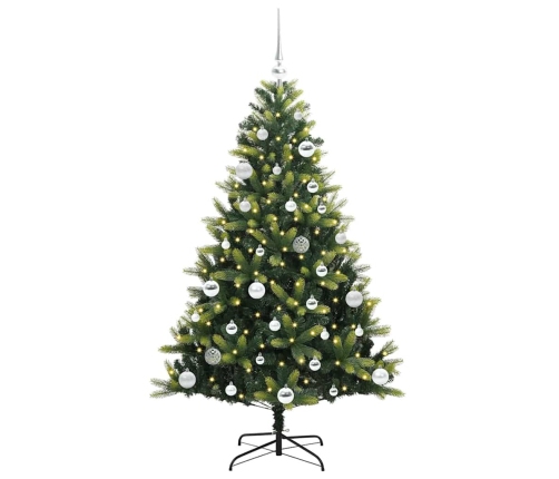 Mākslīgā Izliektā Ziemassvētku Egle Ar 150 Led Gaismām 150 Cm Vidaxl