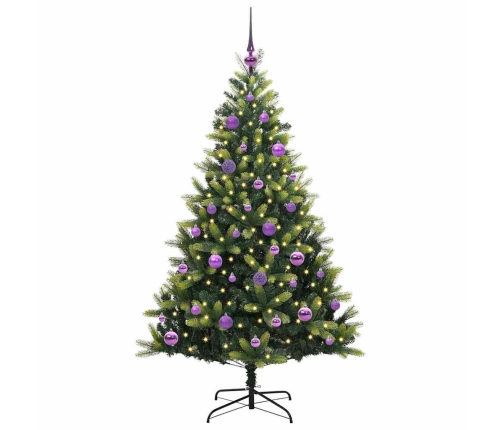 Mākslīgā Izliektā Ziemassvētku Egle Ar 150 Led Gaismām 150 Cm Vidaxl