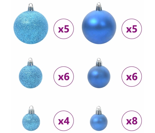 Mākslīgā Izliektā Ziemassvētku Egle Ar 150 Led Gaismām 150 Cm Vidaxl