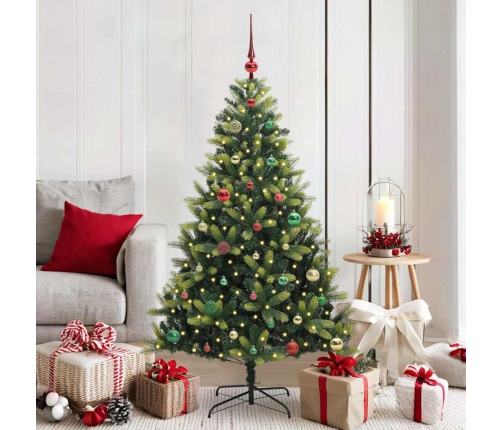 Mākslīgā Izliektā Ziemassvētku Egle Ar 150 Led Gaismām 150 Cm Vidaxl