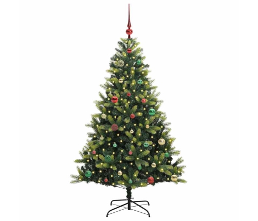 Mākslīgā Izliektā Ziemassvētku Egle Ar 150 Led Gaismām 150 Cm Vidaxl