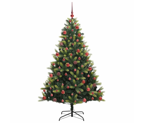 Mākslīgā Salocāmā Ziemassvētku Egle Ar 300 Led Lampiņām 180 Cm Vidaxl