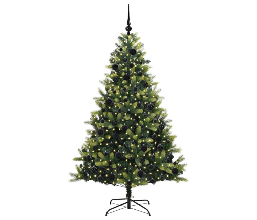 Mākslīgā Locītā Ziemassvētku Egle Ar 300 Led Lampiņām 180 Cm Vidaxl