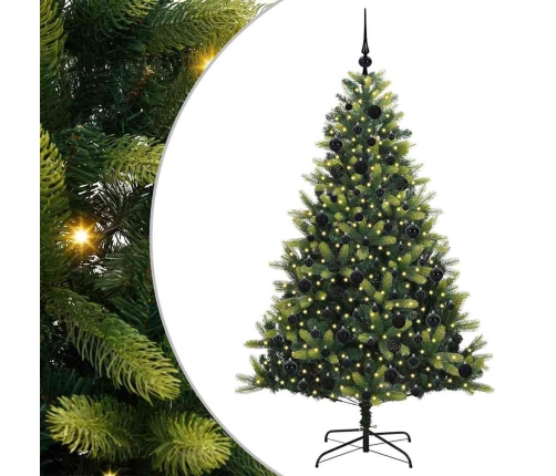 Mākslīgā Locītā Ziemassvētku Egle Ar 300 Led Lampiņām 180 Cm Vidaxl