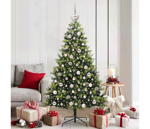 Mākslīgā Ziemassvētku Egle Ar 300 Led Zaļa 180 Cm Pvc Un Pe Vidaxl