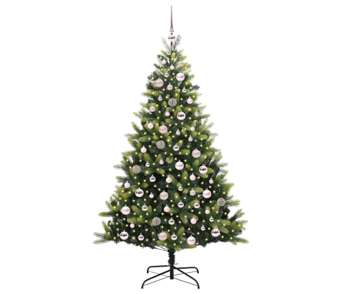 Mākslīgā Ziemassvētku Egle Ar 300 Led Zaļa 180 Cm Pvc Un Pe Vidaxl