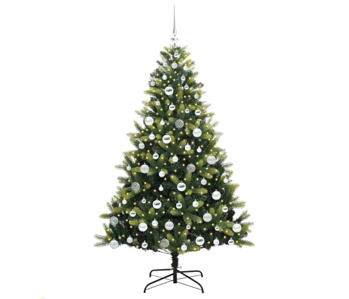 Mākslīgā Saslēgtā Ziemassvētku Egle Ar 300 Led Zaļa 180 Cm Vidaxl