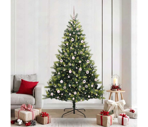 Mākslīgā Noliekamā Ziemassvētku Eglīte 300 Led Lampiņas 210 Cm Vidaxl