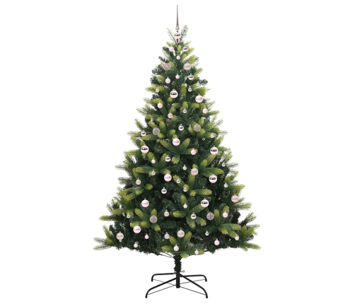 Mākslīgā Noliekamā Ziemassvētku Eglīte 300 Led Lampiņas 210 Cm Vidaxl