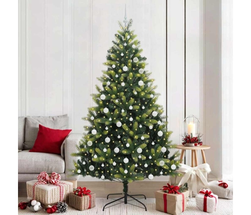 Mākslīgā Svētku Eglīte Ar 300 Led Gaismām Zaļa 210 Cm Pvc Un Pe Vidaxl