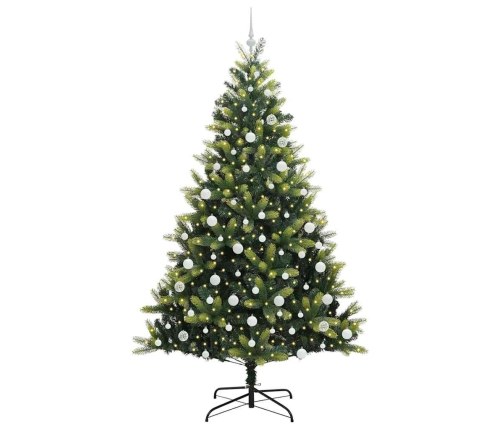 Mākslīgā Svētku Eglīte Ar 300 Led Gaismām Zaļa 210 Cm Pvc Un Pe Vidaxl